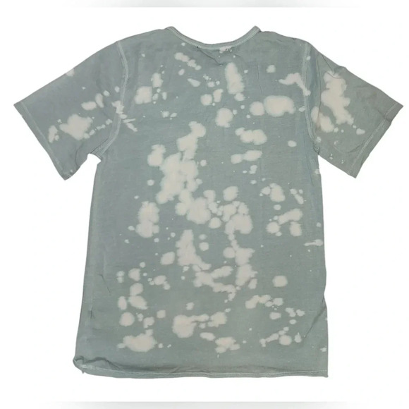 NWT Miki Miette Boy's Bleach Tie Dye Short Sleeve Button Detail Tee Size 10Y - Picture 2 of 6